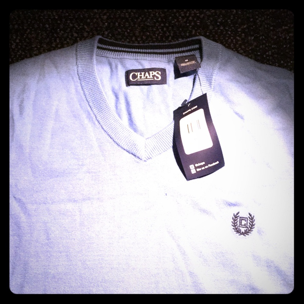 CHAPS lead blue/golf blue men’s M shirt